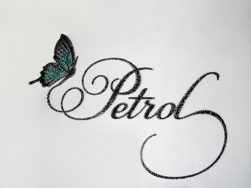 Pin Typography by Corn Studio in  60个很棒的手工制作的字体设计欣赏