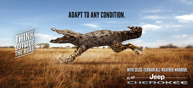 Jeep Cherokee by Diego Ortega Crivelli in2014夏季国际最有创意的广告创意设计欣赏
