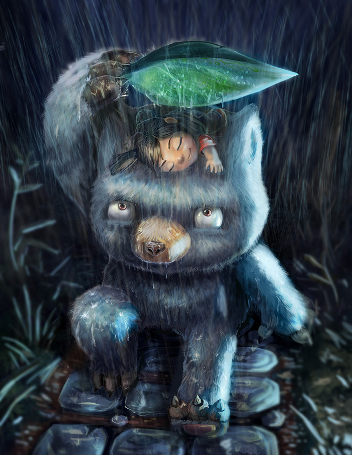 Monster in the Rain, Bryan Heemskerk in2014年8月的奇幻人物角色设定插画案例欣赏