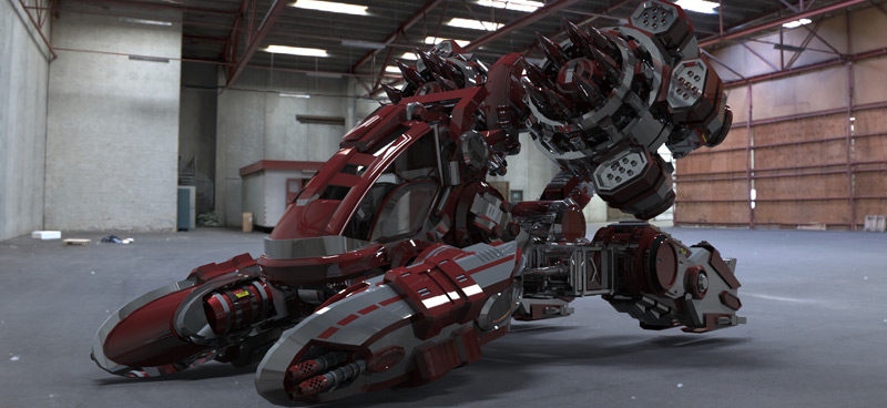G5 Hovercraft, Paul Dave Malla in  25个令人难以置信的3D机器人设计欣赏