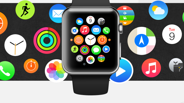 Apple Watch Free Screen Icons by Ahmed Barakat in 2014年9月的免费扁平化图标套装合集下载