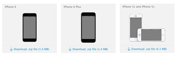 2014年秋季苹果官方出品的设备PSD展示模型下载（iPhone6，iPad，iPod touch）