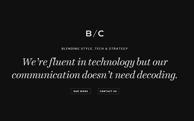 BC Designers in 30个深色又大气的高品质网页设计灵感