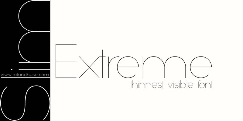 Slim Extreme by Runes & Fonts in 2014年几月必备的17个免费设计字体下载 