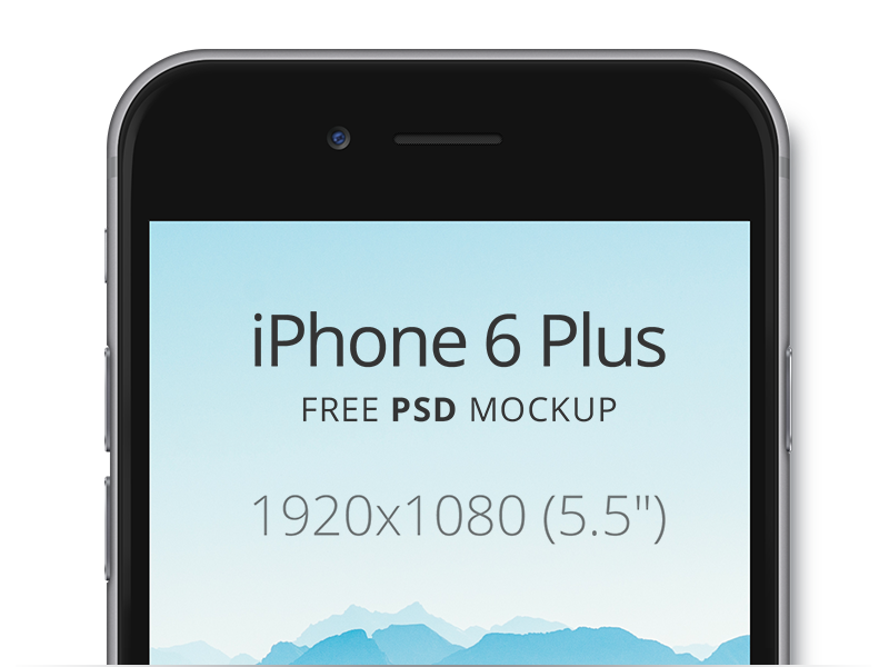 iPhone 6 Plus by Oleg Sukhorukov in 35个新鲜的iPhone6展示模型PSD下载