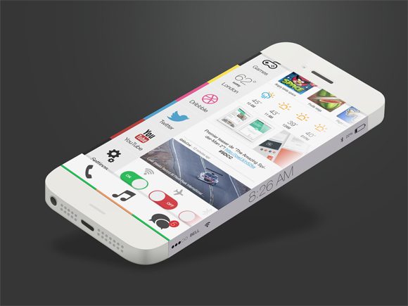 你必须要看的15个超酷的iOS8概念设计欣赏