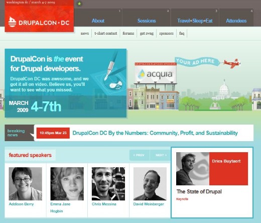 Drupalcon Web Drupal Developers Layout