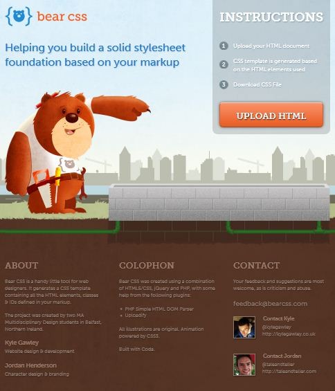 Bear CSS – Helping You Build A Solid Stylesheet Foundation Based On Your Markup