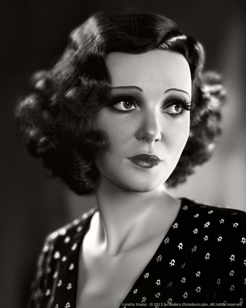 Loretta Young by Anders Ehrenborg in 2014年9月的35个漂亮的CG女孩