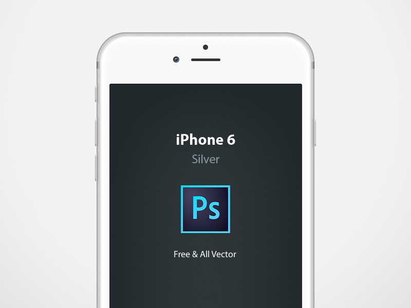 Iphone 6 Mockup Dribbble by Jussi Virtanen in 35个新鲜的iPhone6展示模型PSD下载