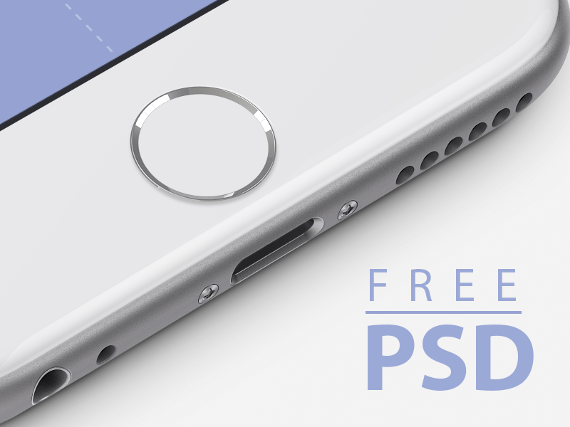 Free iPhone 6, 4.7-inch Template [PSD] by Ramotion in 35个新鲜的iPhone6展示模型PSD下载