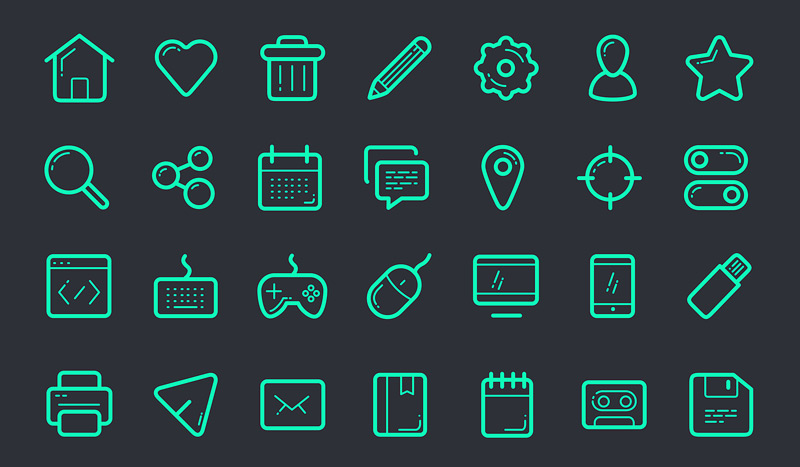 Free Icon Set by Taras Shypka in 2014年9月的免费扁平化图标套装合集下载