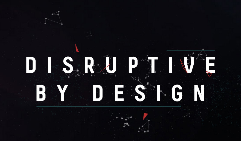 Disruptive by Design in 30个深色又大气的高品质网页设计灵感