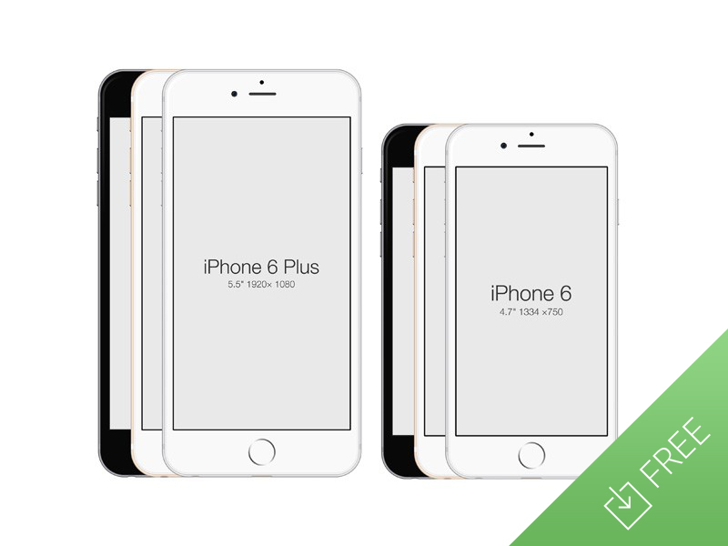 iPhone 6 - Free PSD Mockup by Medialoot in 35个新鲜的iPhone6展示模型PSD下载