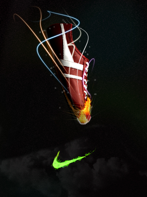 Burning Motivation by Eric Simone in 2014年9月出收集的有创意的Nike广告设计案例欣赏