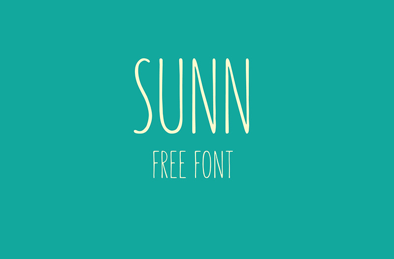 SUNN Free Handwriting Font by Gatis Vilaks in 20个2014年10月整理的最新时尚设计字体下载