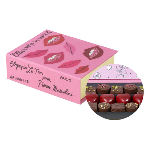 Olympia Le-Tan & Pierre Marcolini Chocolate Box in 2014年10月最新的包装设计灵感欣赏
