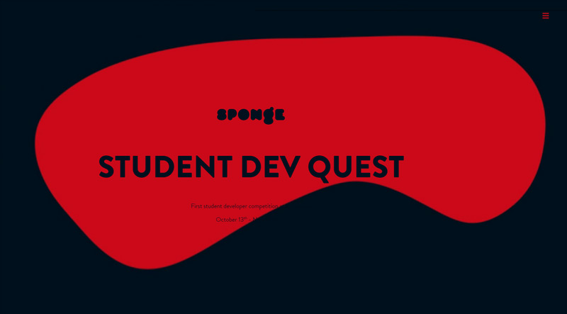 Student Dev Quest in 为您准备的35个新鲜的单页网站设计灵感欣赏