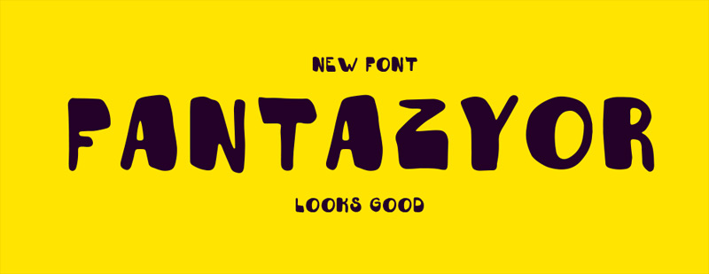 Fantazyor Free Typeface by Misha Panfilov in 2014年10月的20套新鲜字体下载