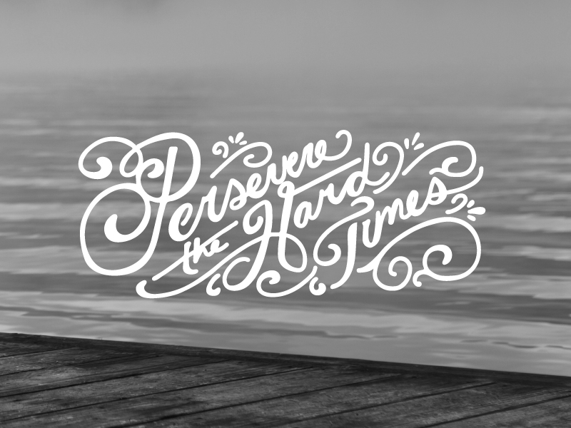 Persevere by John Mujica in 时尚有创意的字体设计灵感分享