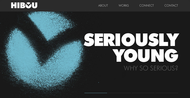HIBOU in 全新的35个干净的极简主义网站设计欣赏