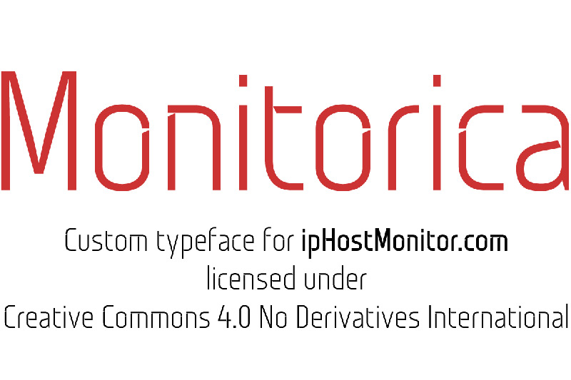 Monitorica Free Font by Sergiy Tkachenko in 2014年10月的20套新鲜字体下载