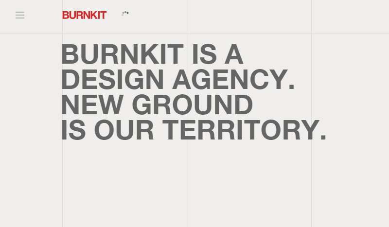 Burnkit in 全新的35个干净的极简主义网站设计欣赏