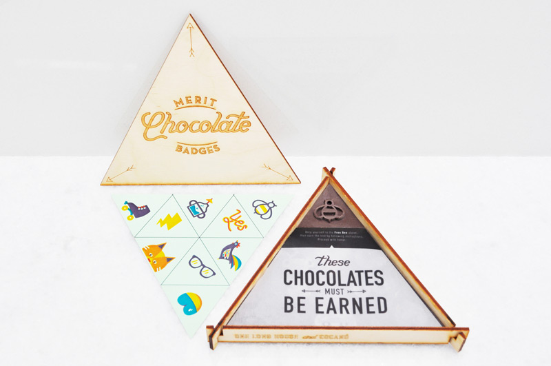 Merit Chocolate Badges in 2014年10月最新的包装设计灵感欣赏