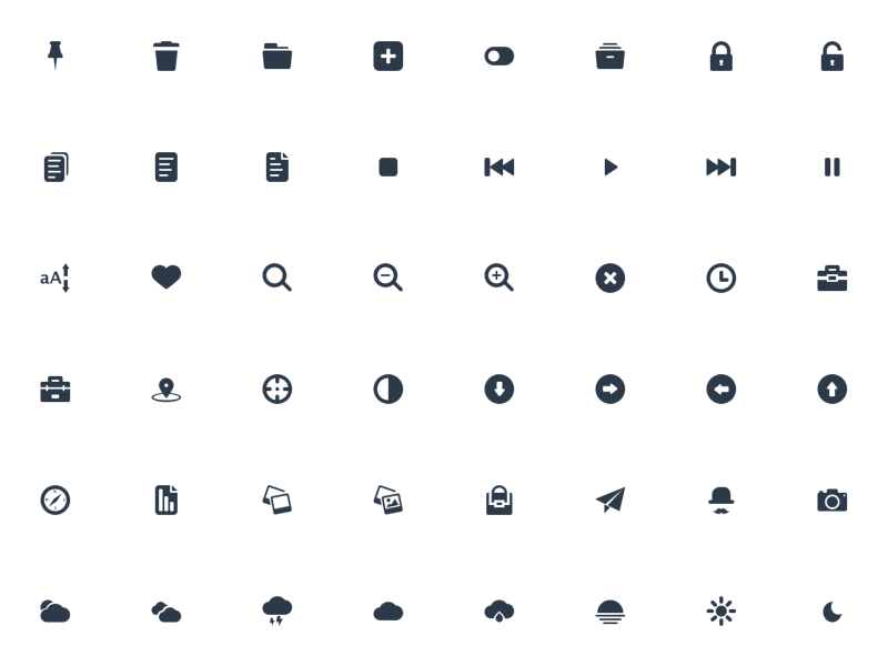 Free SketchBeta Fill IconSet by Adrien THOMAS in 2014年10月的28个免费扁平化图标合集