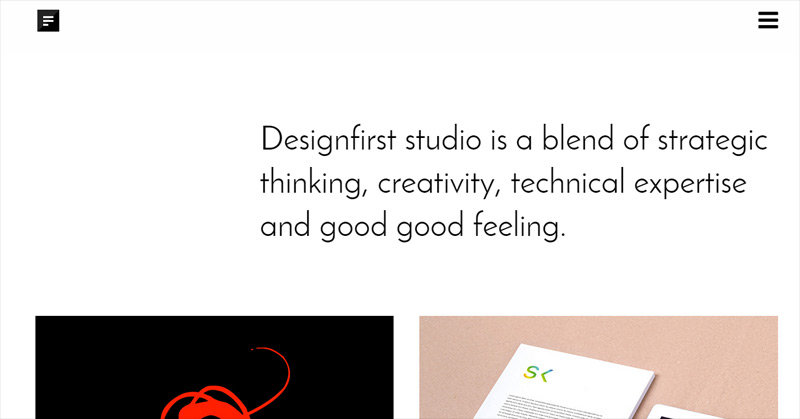 Designfirst in 25个大气的用留白空间设计的网站欣赏