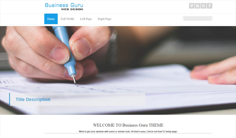 Business Guru in 2014年10月出炉的35个特别的Wordpress皮肤下载