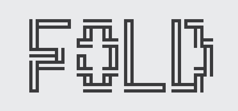 Fold Free Font by Isaac Taracks in 2014年10月的20套新鲜字体下载