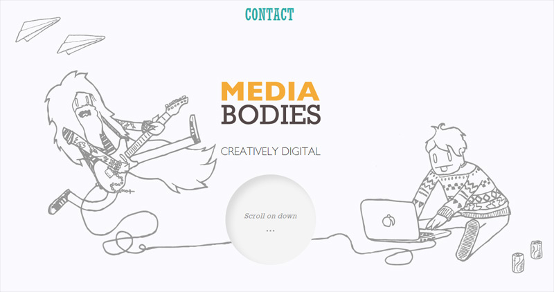 Digital Bodies in 25个大气的用留白空间设计的网站欣赏