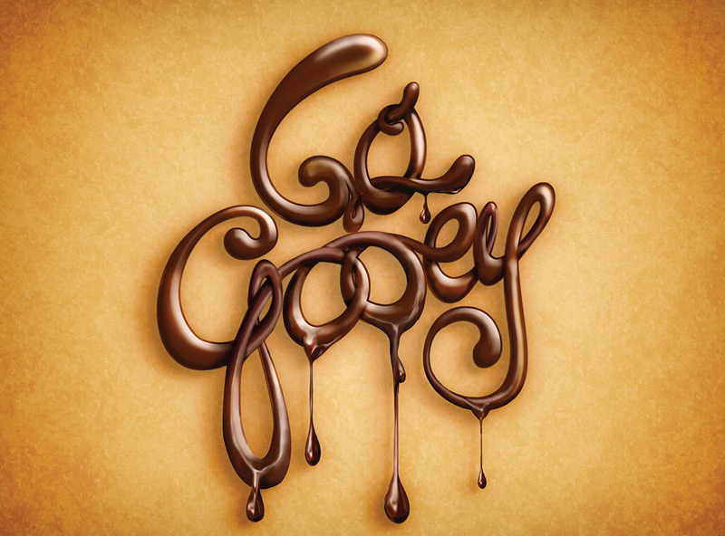 Go Gooey-Typography by Ragesh Puthiyedathu in 时尚有创意的字体设计灵感分享