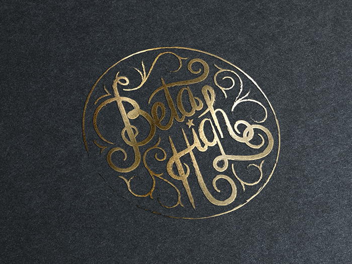 Beta High Logo by WANGHUY DESIGN in 时尚有创意的字体设计灵感分享