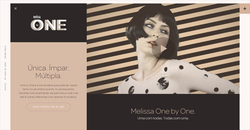 Melissa One by One in 为您准备的35个新鲜的单页网站设计灵感欣赏