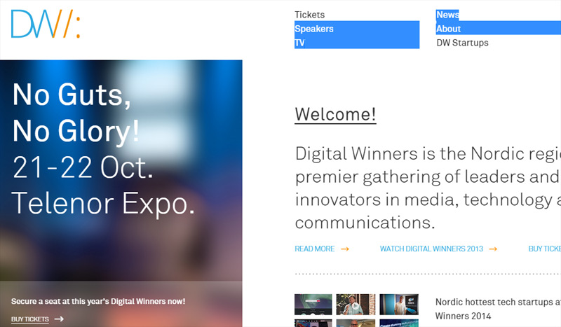Digital Winners in 全新的35个干净的极简主义网站设计欣赏