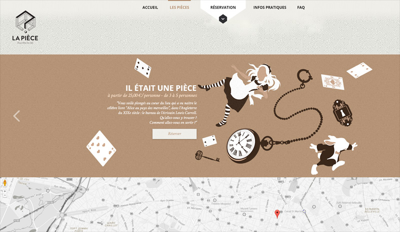 La Piece in 为您准备的35个新鲜的单页网站设计灵感欣赏