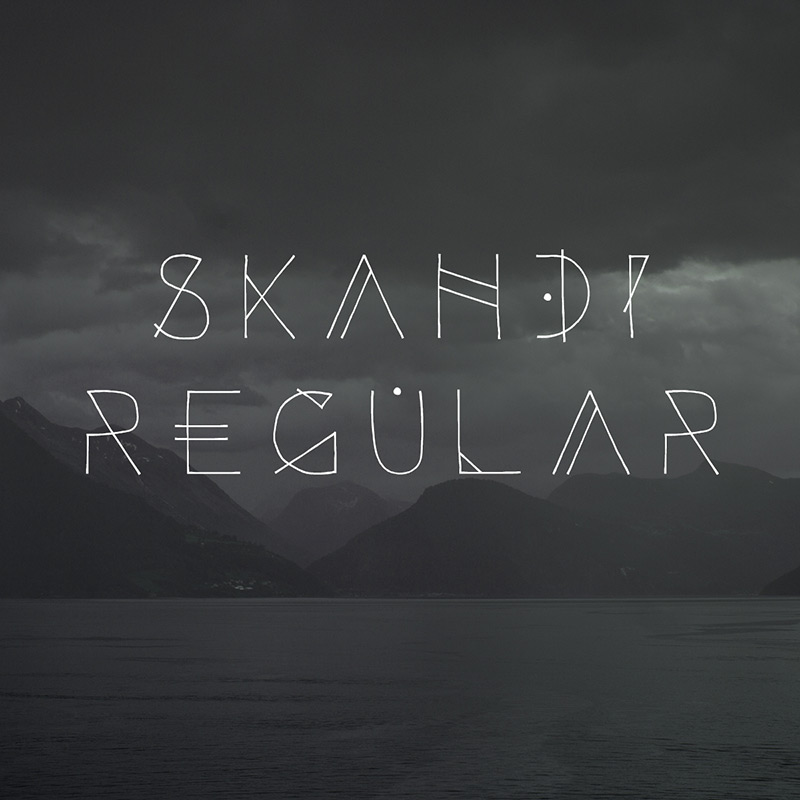 Skandi Free Typeface by Darren McArdel in 20个2014年10月整理的最新时尚设计字体下载