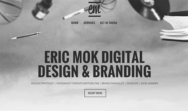 Eric Mok in 20个全新的有创意的个人网站设计合集欣赏