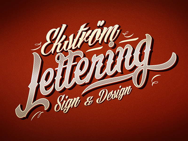 Typography by Stefan Ekström in 2014年11月的字体创意设计案例欣赏