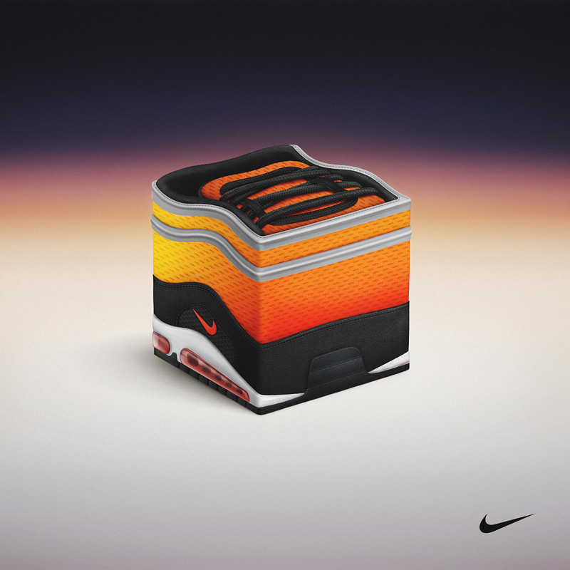 Sneakercube for Nike Air Max Sunset Pack inPawel Nolbert 的艺术作品展示