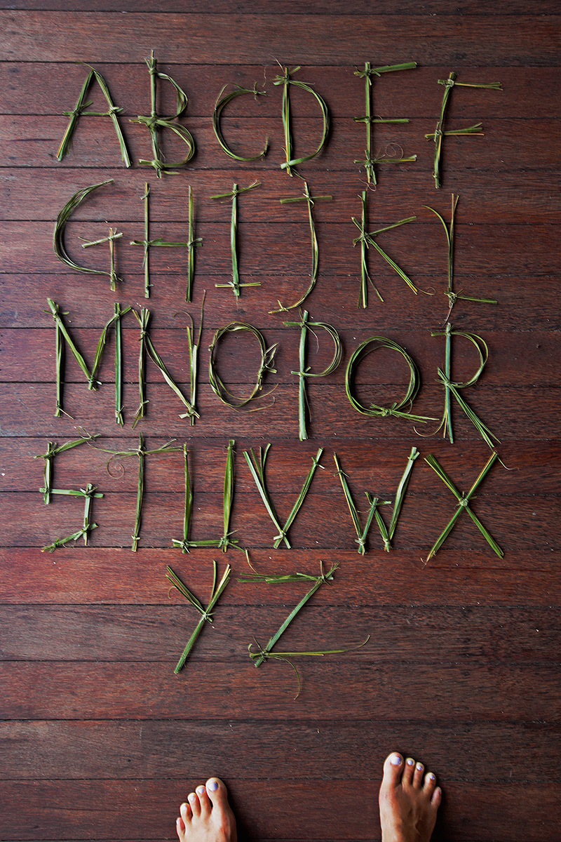 Palm type by Marie Eve Poirier in 2014年11月的字体创意设计案例欣赏