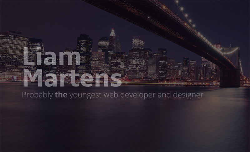Liam Martens in 20个全新的有创意的个人网站设计合集欣赏