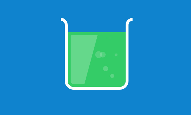 30例精彩的CSS3动画效果源代码下载green science beaker lab icon motion