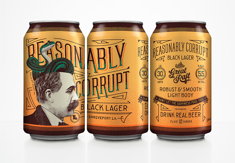 Reasonably Corrupt by DeRouen & Co. in Package Design Inspiration for December 2014