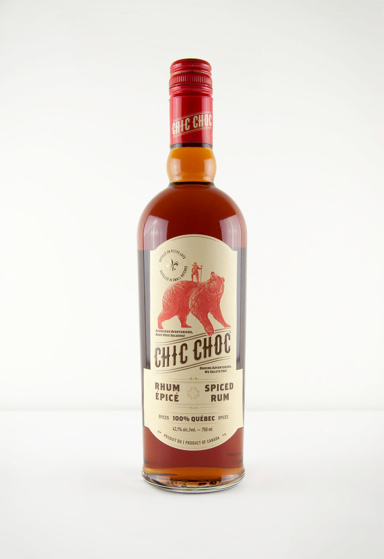 Chic Choc Spiced Rum by Polygraphe in Package Design Inspiration for December 2014