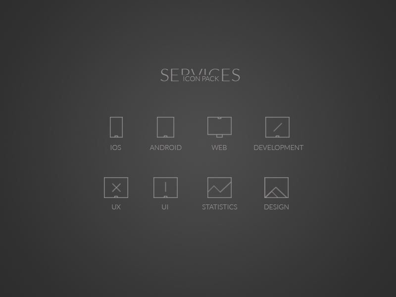 Minimal Services Icons by Nik Pletikos in 40个圣诞矢量图标的饕餮大餐下载