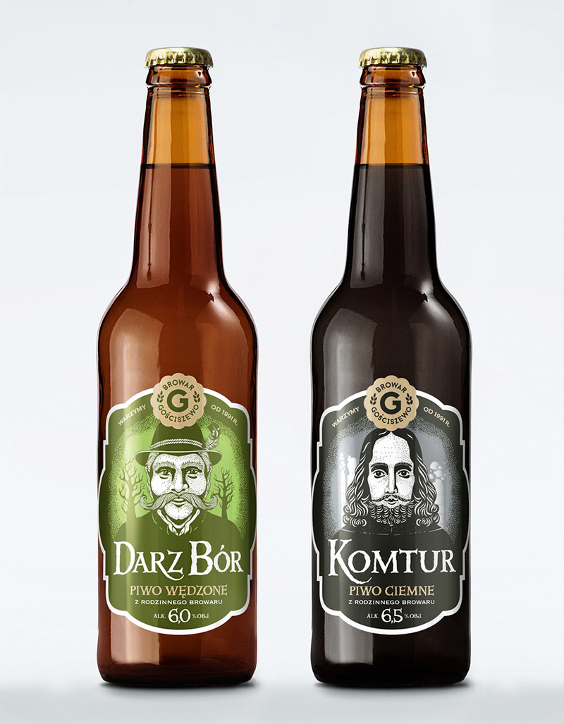 Gosciszewo Brewery – The Characters by Ostecx Créative in Package Design Inspiration for December 2014