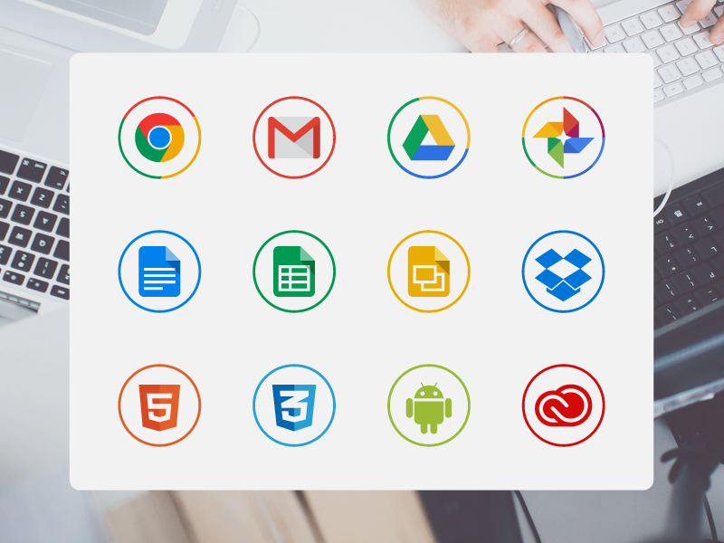 Free circle icons for designers by Michal Kulesza in 40个圣诞矢量图标的饕餮大餐下载